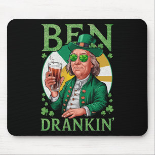 Irish Ben Drankin Beer - St Pattys Men And Women 1 Mouse Pad