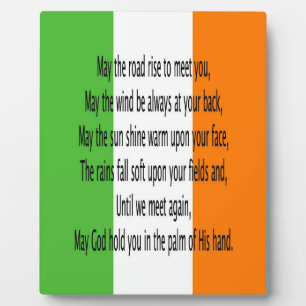 Irish Bessing Prayer Plaque
