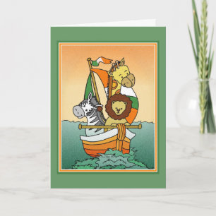 Irish Birth Announcement Animal Voyage Template
