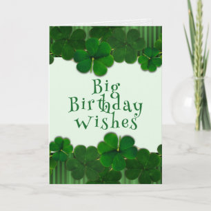 Irish Birthday Girl or Guy Big Card From All