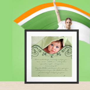 Irish Blessing - a Guardian Angel Always Near Poster