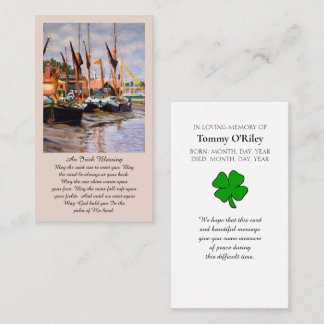Irish Blessing Blue Purple Green Orange Prayer Business Card