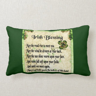 irish blessing/double unicorns pillow