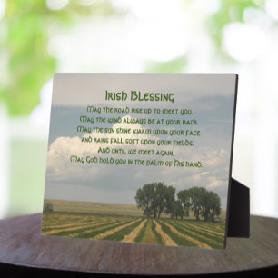 Irish Blessing Farmland Photo Plaque