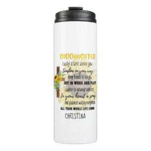 Irish Blessing For GODDAUGHTER - Personalised Gift Thermal Tumbler