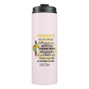 Irish Blessing For GODDAUGHTER - Personalised Gift Thermal Tumbler