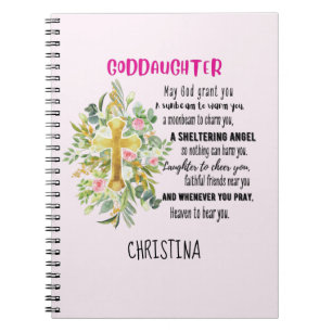 Irish Blessing for Goddaughter Teen or Child Named Notebook