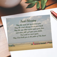 Irish Blessing Golden Wheat Fields