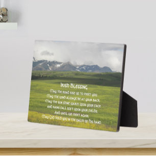 Irish Blessing Green Valley Landscape Plaque