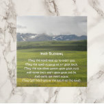 Irish Blessing Green Valley Landscape Tile<br><div class="desc">Ceramic tile featuring the scenic photo image of a green,  mountain valley landscape along with a traditional Irish blessing. Select your tile size. Makes a thoughtful gift for family and friends or as a housewarming gift!</div>