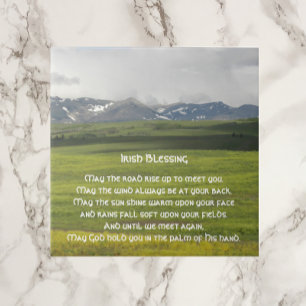 Irish Blessing Green Valley Landscape Tile