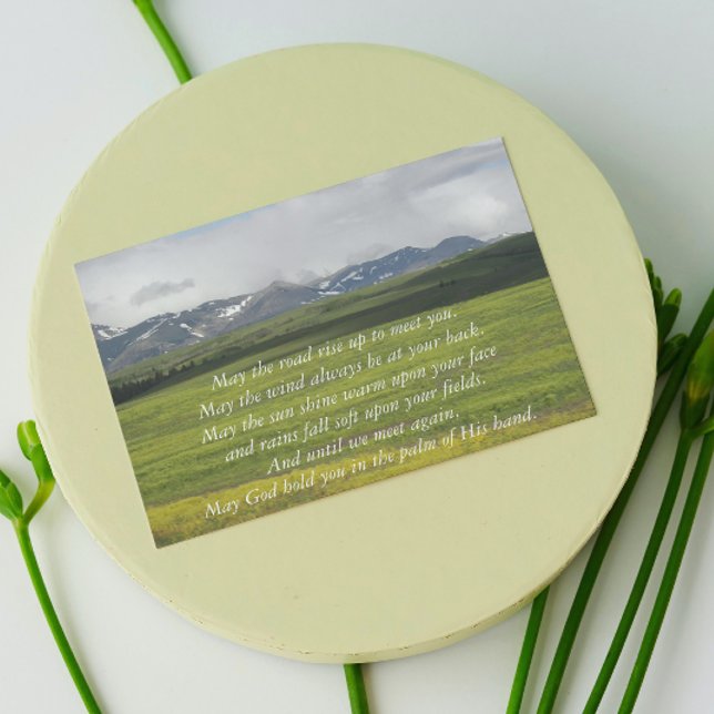 Irish Blessing Green Valley Photo Blank Card (Creator Uploaded)