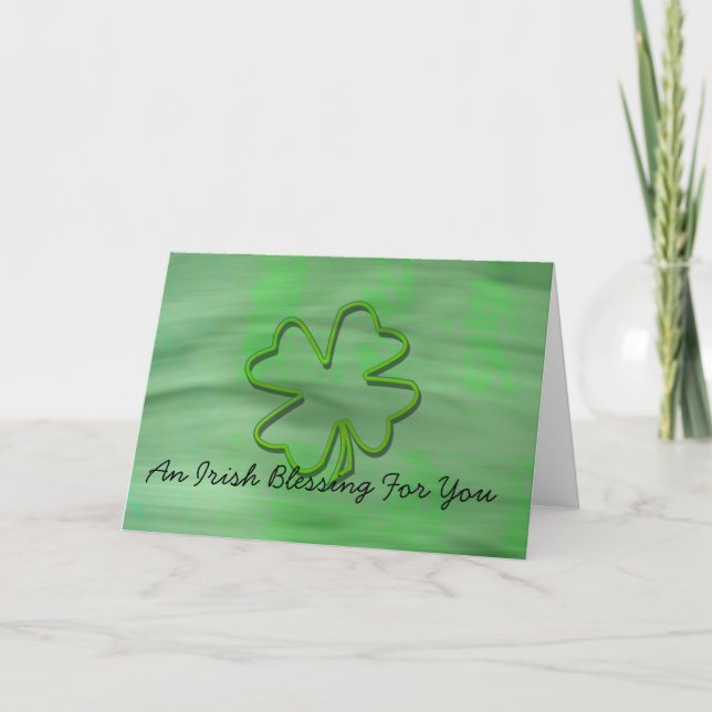 Irish Blessing Greeting Card (Front)