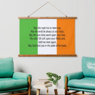 Irish Blessing Hanging Tapestry