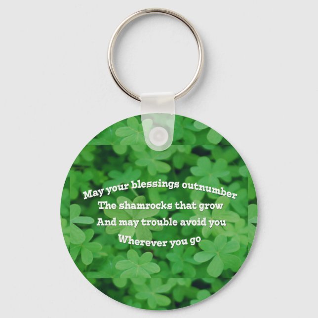 Irish Blessing Key Ring (Front)