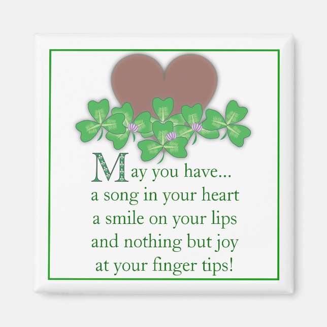 Irish Blessing Magnet (Front)
