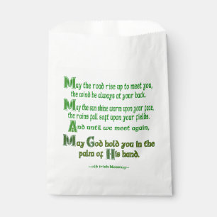 Irish Blessing May the Road Rise to Meet You Favour Bags