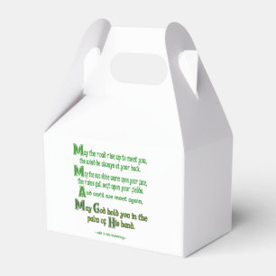 Irish Blessing May the Road Rise to Meet You Favour Box