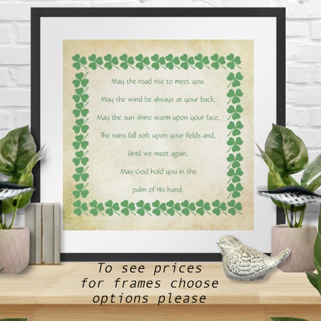 Irish Blessing May the road rise to meet you Poster (Creator Uploaded)
