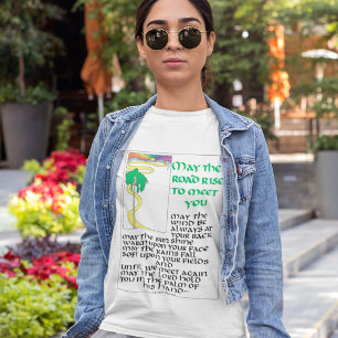 IRISH BLESSING MAY THE ROAD RISE TO MEET YOU T-Shi T-Shirt