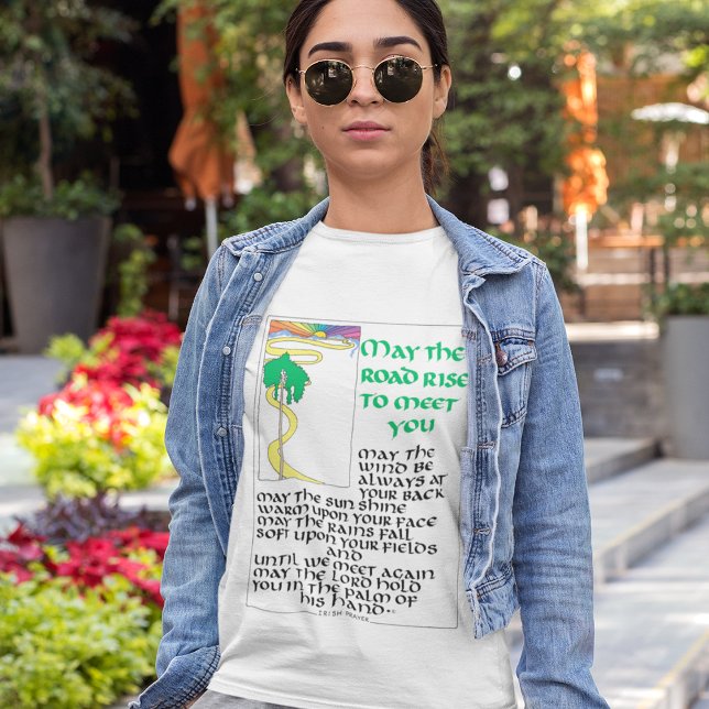 IRISH BLESSING MAY THE ROAD RISE TO MEET YOU T-Shi T-Shirt (Creator Uploaded)