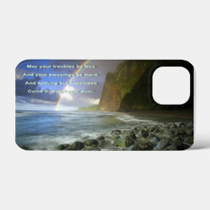  Irish Blessing, May Your Troubles be Less. iPhone 13 Mini Case