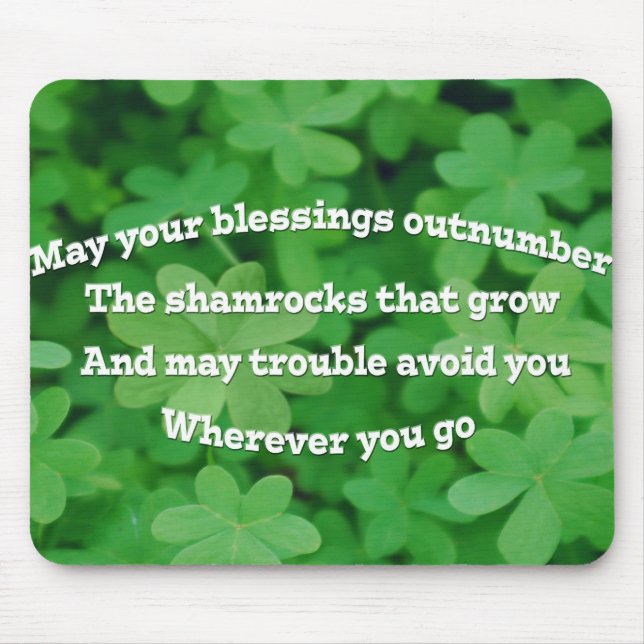 Irish Blessing Mouse Pad (Front)
