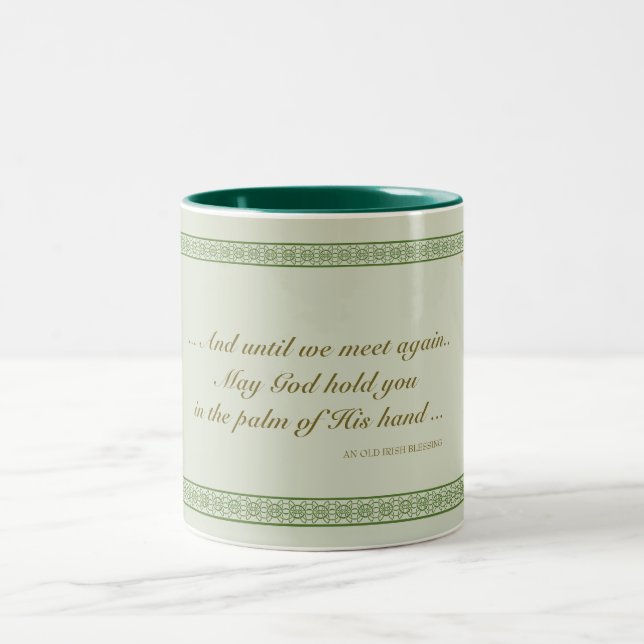 Irish Blessing mug - In the Palm of His Hand (Center)