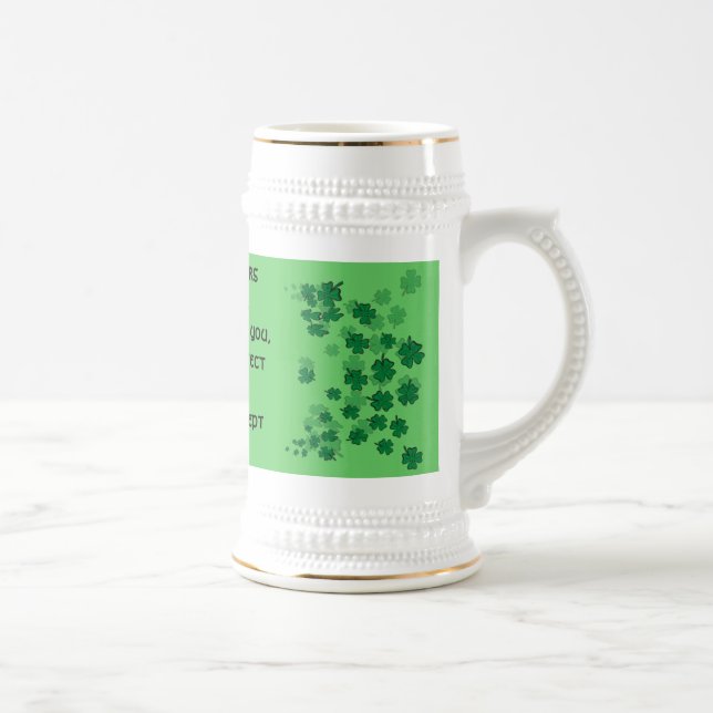 Irish Blessing Mug-May neighbours respect you Beer Stein (Right)
