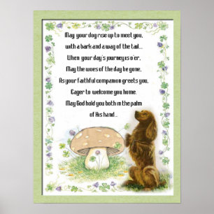 Irish Blessing of the Dogs Poster