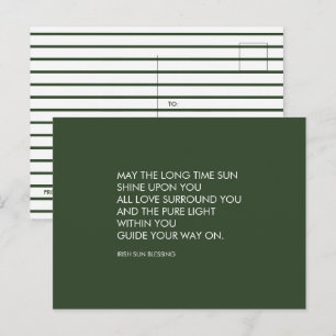 Irish Blessing Postcard