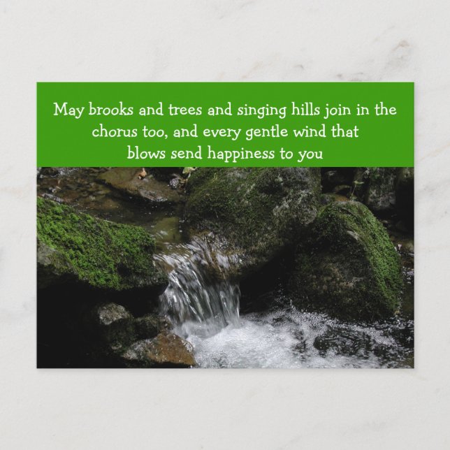 Irish blessing postcard (Front)