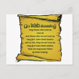 Irish Blessing Postcard