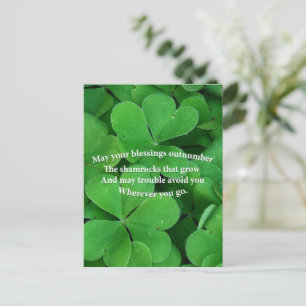 Irish Blessing Postcard