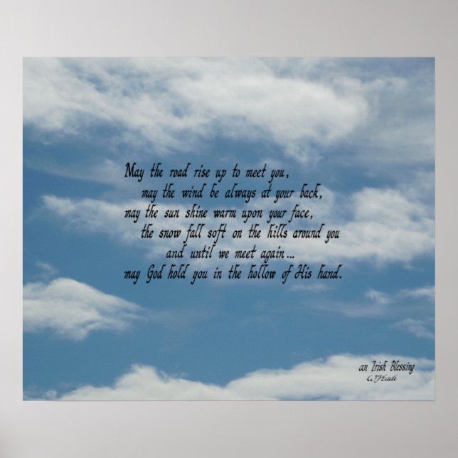 Irish Blessing Poster (Front)