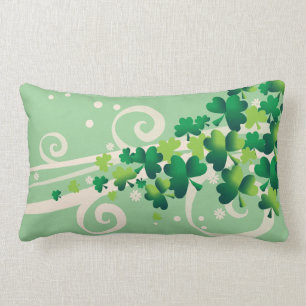Irish Blessing Shamrock Pillow