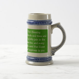 Irish blessing stein