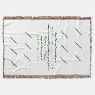 Irish Blessing Throw Blanket