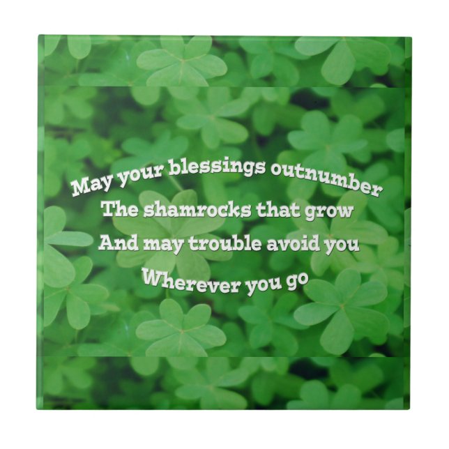 Irish Blessing Tile (Front)