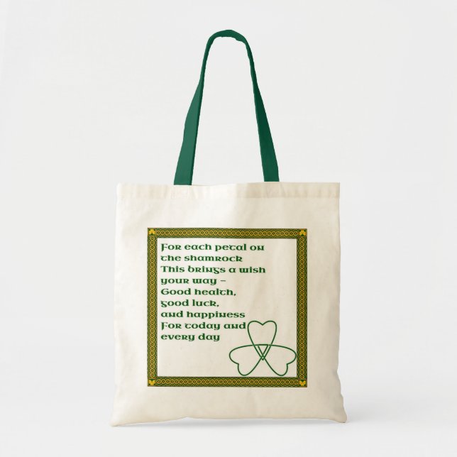 Irish blessing tote bag (Front)