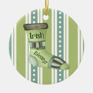 Irish Blessings Christmas Ornament