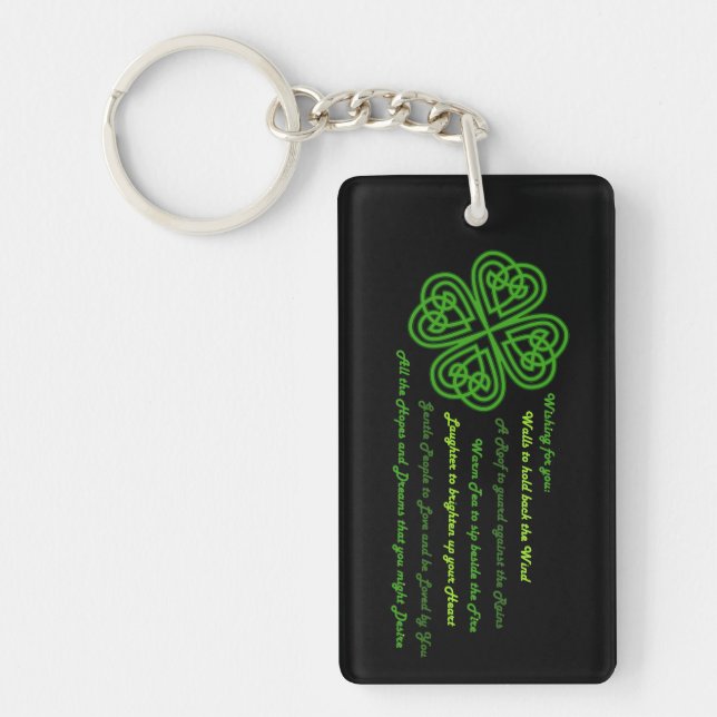 Irish Blessings Key Ring (Front)