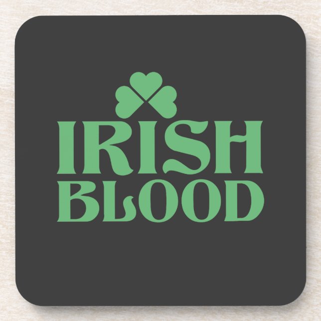 Irish blood  coaster (Front)