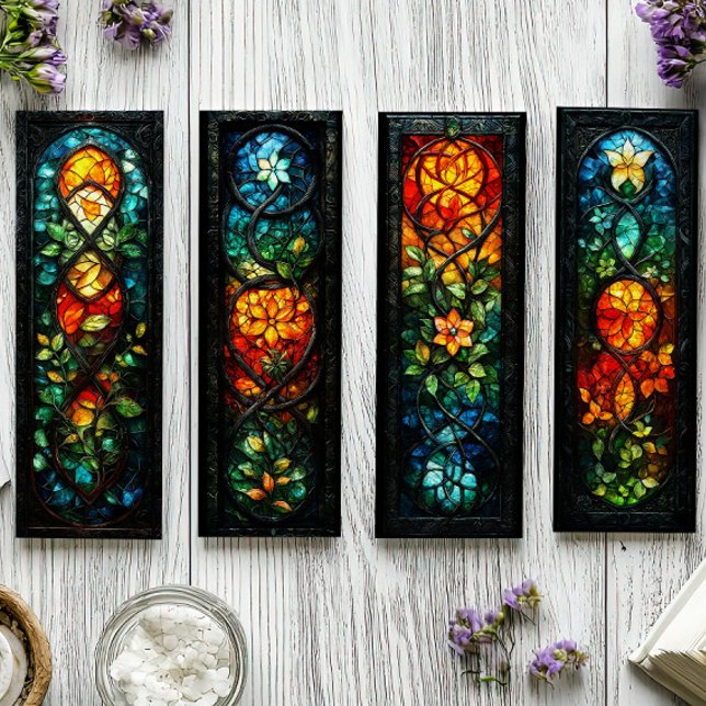 Irish Bookmarks, Celtic Stained Glass Bookmarks 14 (Creator Uploaded)