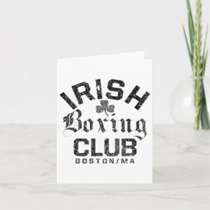 Irish Boxing Club - Boston Machusetts Card