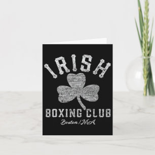Irish Boxing Club Boston Shamrock Distressed Gift Card