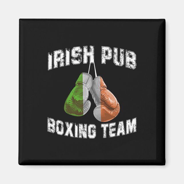 Irish Boxing Funny Ireland Flag - Irish Pub  Magnet (Front)