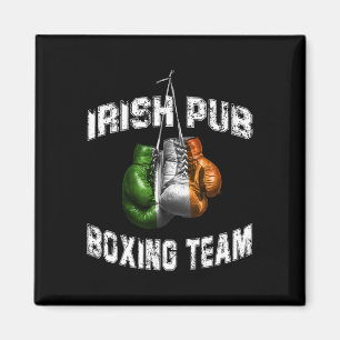 Irish Boxing Funny Ireland Flag - Irish Pub  Magnet