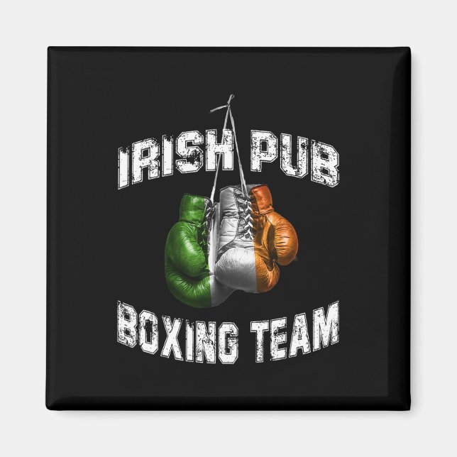 Irish Boxing Funny Ireland Flag - Irish Pub  Magnet (Front)