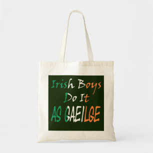 Irish Boys Do It Flag As Gaeilge bagbtcn Tote Bag